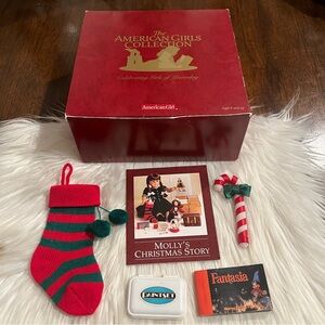 Pleasant Company American Girl Molly’s Stocking & Christmas Box ~ Vintage 1990s